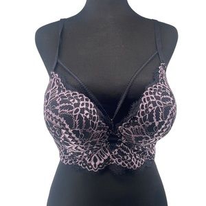 La Senza Hello Sugar Black and Pink Bra